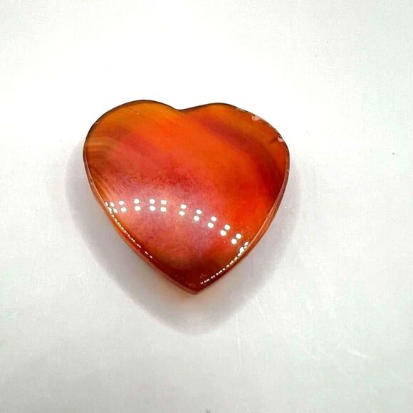 Carnelian Heart Shaped Pop Socket - Picture 1 of 4